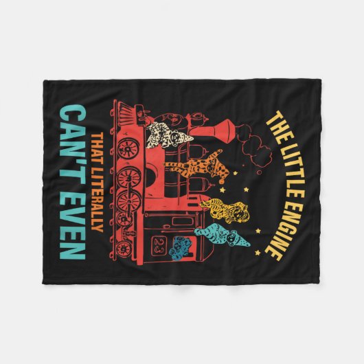 The Little Engine That Literally Can't Even Funny  Fleece Deken (Voorkant (Horizontaal))