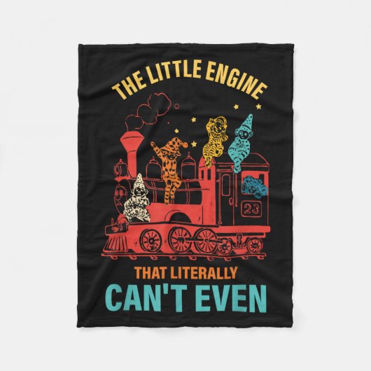 The Little Engine That Literally Can't Even Funny  Fleece Deken (Voorkant)