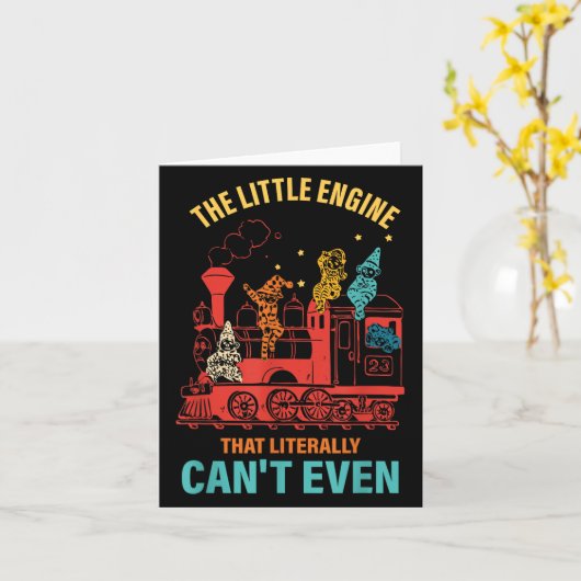 The Little Engine That Literally Can't Even Funny  Kaart (Gele Bloem)