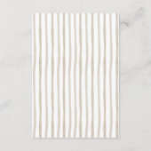 The Little Explorer | Safari Adventure Baby Shower Informatiekaartje (Achterkant)