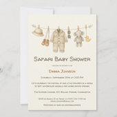 The Little Explorer | Safari Adventure Baby Shower Kaart (Voorkant)