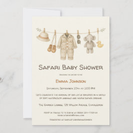 The Little Explorer | Safari Adventure Baby Shower Kaart