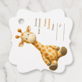 The Little Explorer | Safari Friends Baby Shower Bedankjes Labels