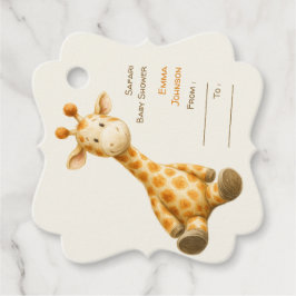 The Little Explorer | Safari Friends Baby Shower Bedankjes Labels