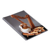The Little Harpist – Elegant Guinea Pig Notebook Notitieboek (Rechterzijde)
