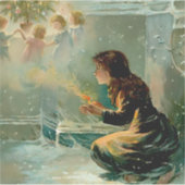"The Little Match Girl" by E S Hardy Sticker (Voorkant)