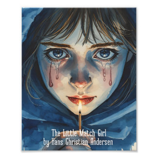 "The Little Match Girl" by Hans Christian Andersen Foto Afdruk