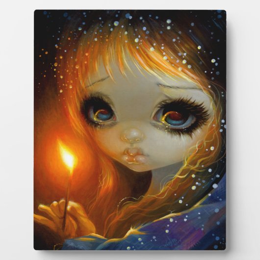 "The Little Match Girl" Plaque Fotoplaat (Voorkant)