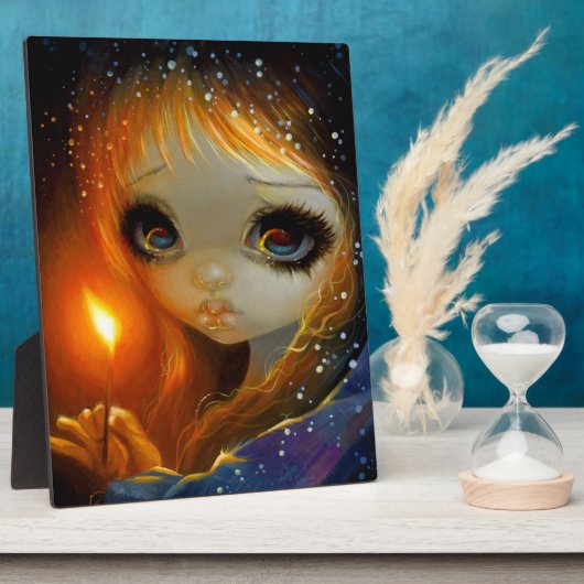 "The Little Match Girl" Plaque Fotoplaat (Zijkant)