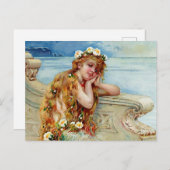 “The Little Mermaid” by E S Hardy Briefkaart (Voorkant / Achterkant)