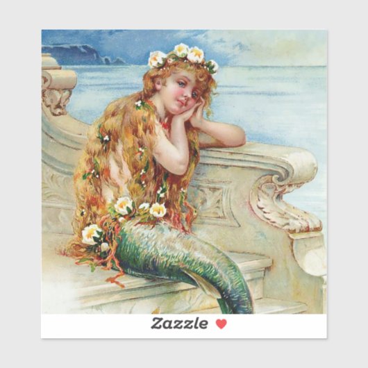 “The Little Mermaid” by E S Hardy Sticker (Vel)