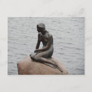 The Little Mermaid Statue Kopenhagen Denmark Briefkaart