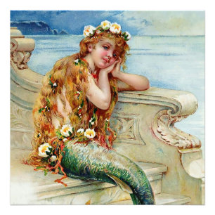 "The Little Mermaid" van E S Hardy Foto Afdruk