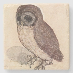 The Little Owl by Albrecht Dürer Square Stenen Onderzetter