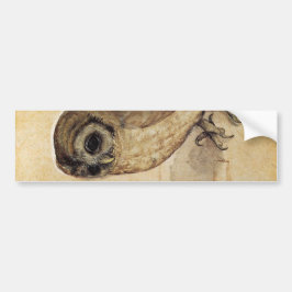 The Little Owl (door Albrecht Durer) Bumpersticker