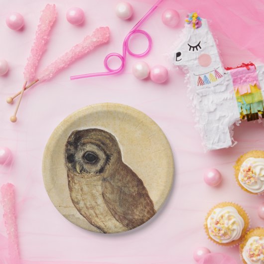 The Little Owl (door Albrecht Durer) Papieren Bordje (Feest)
