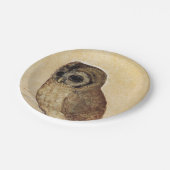 The Little Owl (door Albrecht Durer) Papieren Bordje (Gekanteld)