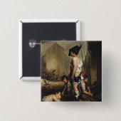 The Little Patriots, 1830 Vierkante Button 5,1 Cm (Voorkant /achterkant)