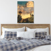 The Little Peach, 1904, door Maxfield Parrish Canvas Afdruk (Insitu (Slaapkamer))