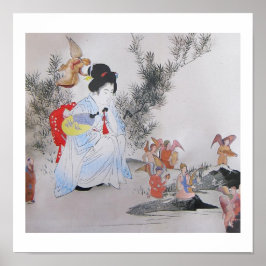 The Little People - collage art Poster