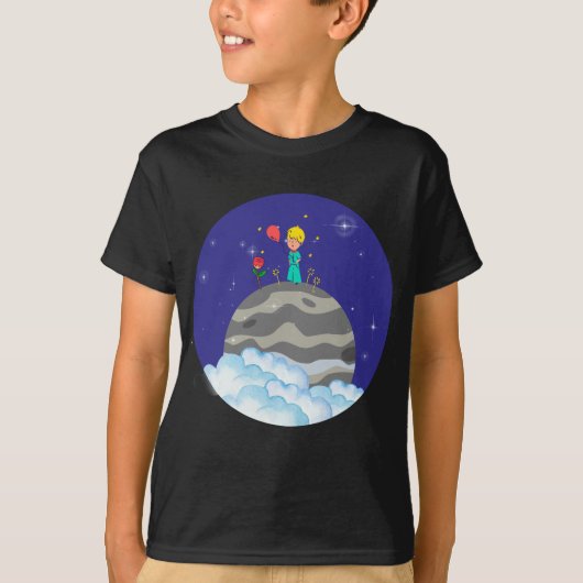 The Little Prince on his planet T-shirt (Voorkant)