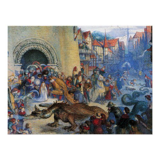 The Little Princess's Birthday Dragon Perfect Poster (Voorkant)