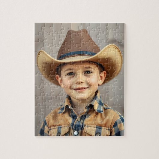 The Little Rancher’s First Rodeo Jigsaw Puzzle Legpuzzel (Verticaal)