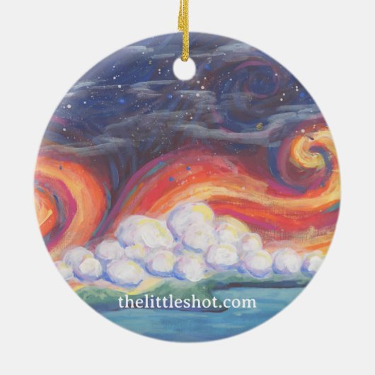 The Little Shot Humility Ceramic Ornament (Achterkant)