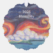 The Little Shot: Humility Paper Ornament Card (Voorkant)