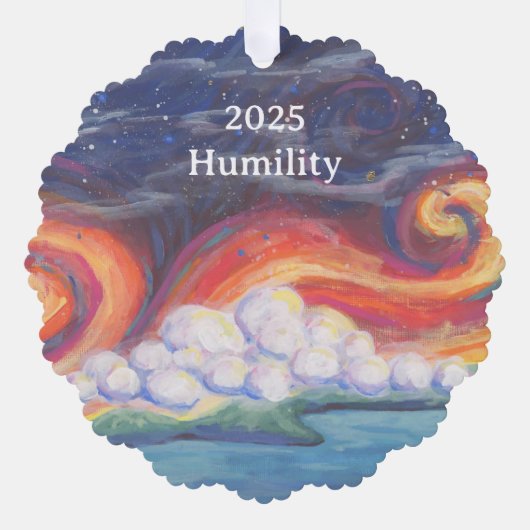 The Little Shot: Humility Paper Ornament Card (Voorkant)