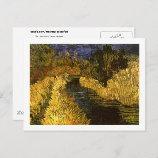 The Little Stream Van Gogh Fine Art Briefkaart (Voorkant / Achterkant)