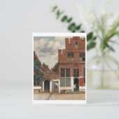 The Little Street by Johannes Vermeer Briefkaart (Staand voorkant)