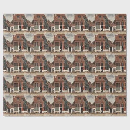 The Little Street by Johannes Vermeer Cadeaupapier (Vlak)