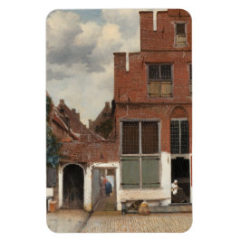 The Little Street by Johannes Vermeer Magneet