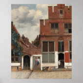 The Little Street by Johannes Vermeer Poster (Voorkant)