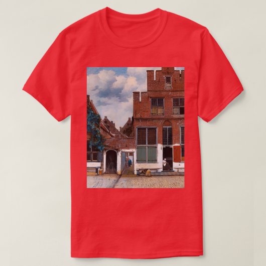 The Little Street Johannes Vermeer T-shirt (Design voorkant)