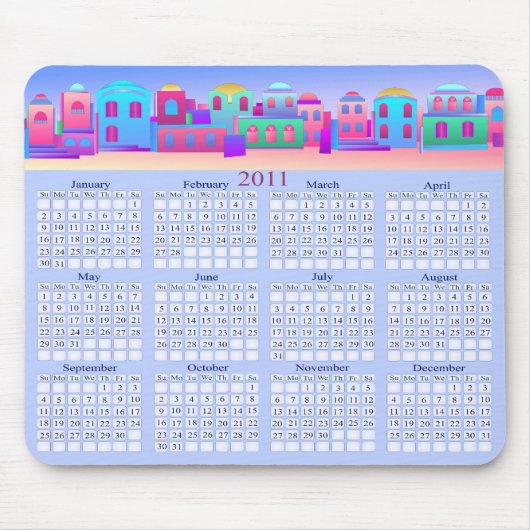 The Little town 2011 Calendar Mousepad Muismat (Voorkant)