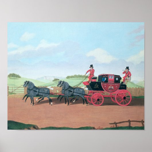 The Liverpool and London Royal Mail Coach, 1812 Poster (Voorkant)
