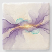 The Living Blueprint Stone Coaster Stenen Onderzetter (Voorkant)