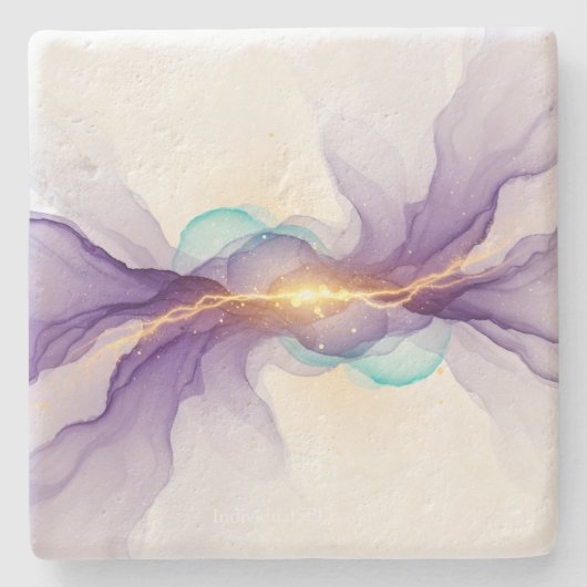 The Living Blueprint Stone Coaster Stenen Onderzetter (Voorkant)