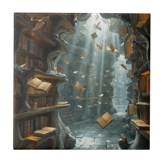 The Living Library Tegeltje (Voorkant)