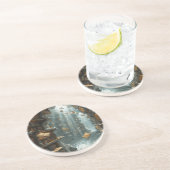 The Living Library Zandsteen Onderzetter (Zijkant)