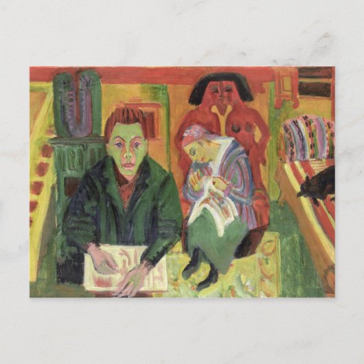 The Living Room, 1920 Briefkaart (Voorkant)