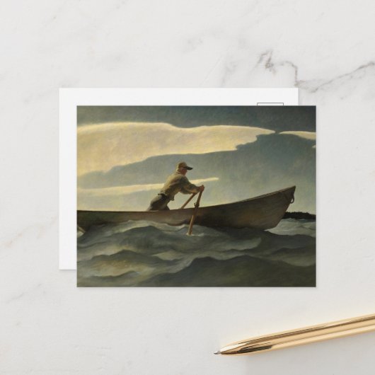 The Lobsterman, The Doryman door N.C. Wyeth Briefkaart (Voorkant / Achterkant in situ)