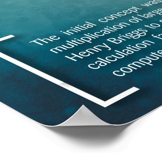 The Logarithm Poster (Hoek)