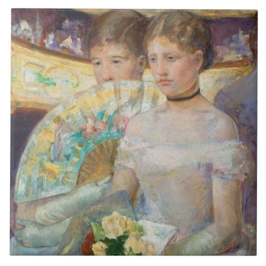 The Loge, 1882 (olie op canvas) Tegeltje (Voorkant)