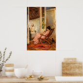 The Loggia by John William Waterhouse Poster (Keuken)