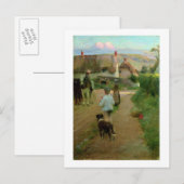 The Loiterers, 1888 (olie op canvas) Briefkaart (Voorkant / Achterkant)