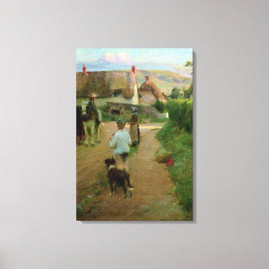 The Loiterers, 1888 (olie op canvas) Canvas Afdruk (Voorkant)