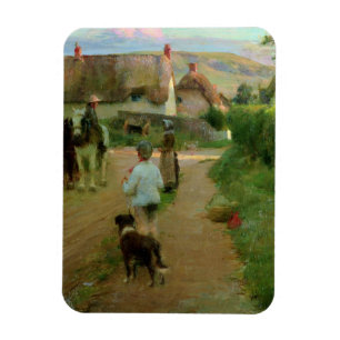 The Loiterers, 1888 (olie op canvas) Magneet